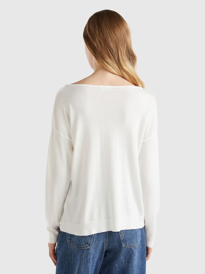BOAT-NECK SWEAT.L/S Mujer image number 2